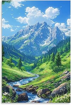 絵画 自然風景　海　湖　森　山 絵画 自然風景 海 湖 森 山
